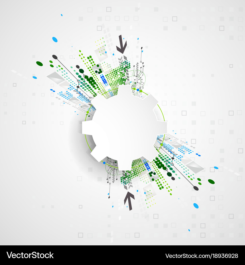 Abstract technological background structure Vector Image