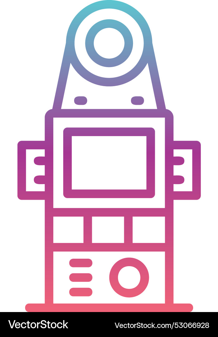 Light meter line gradient design Vector Image