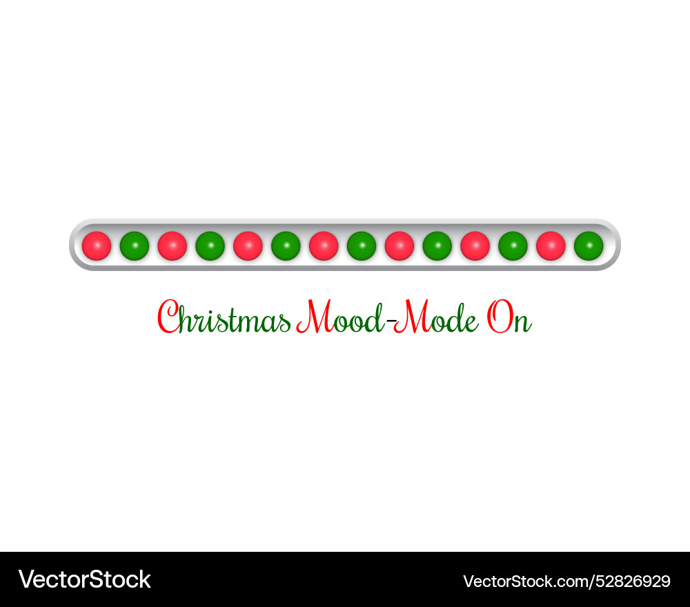 Christmas loading web progress bar in ball toy Vector Image