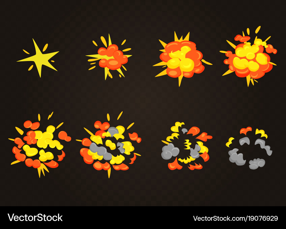 Dynamic Explosion Effect vector image