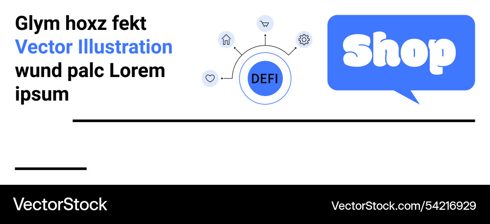 Exploring defi and e-commerce integration Exploring defi and e-commerce integration Vector Image
