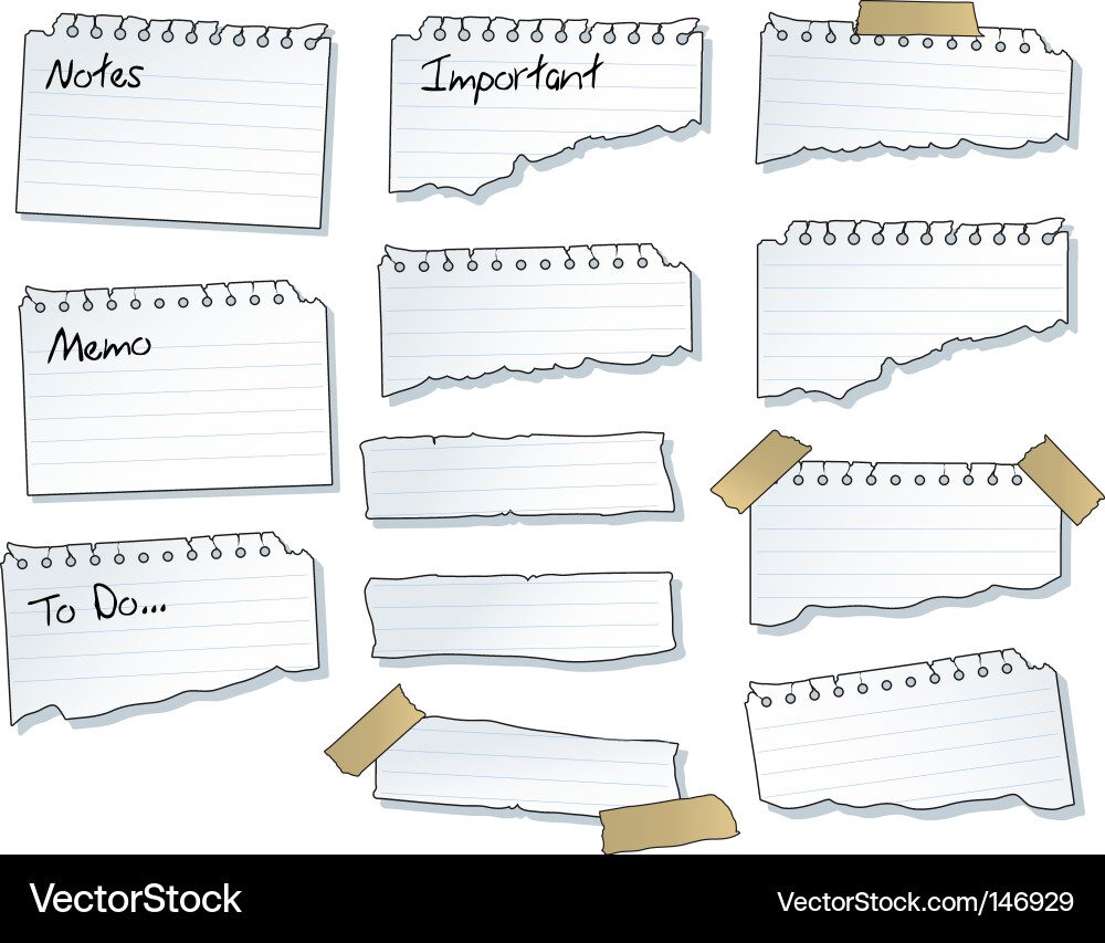 Torn Paper Pages vector image
