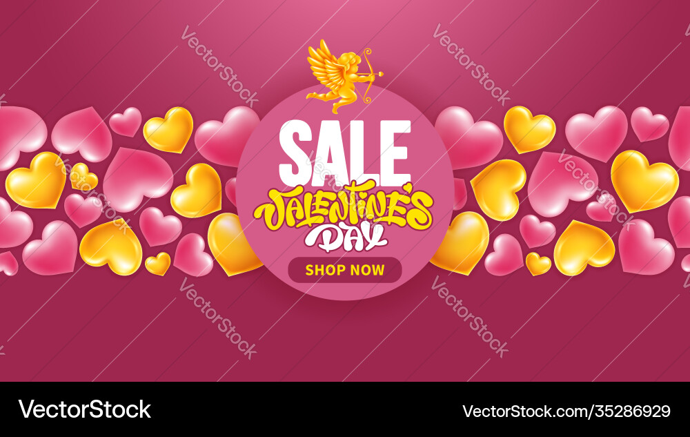 Valentinstag Verkauf Werbebanner Vorlage Valentinstag Verkauf Werbebanner Vorlage vektorbild