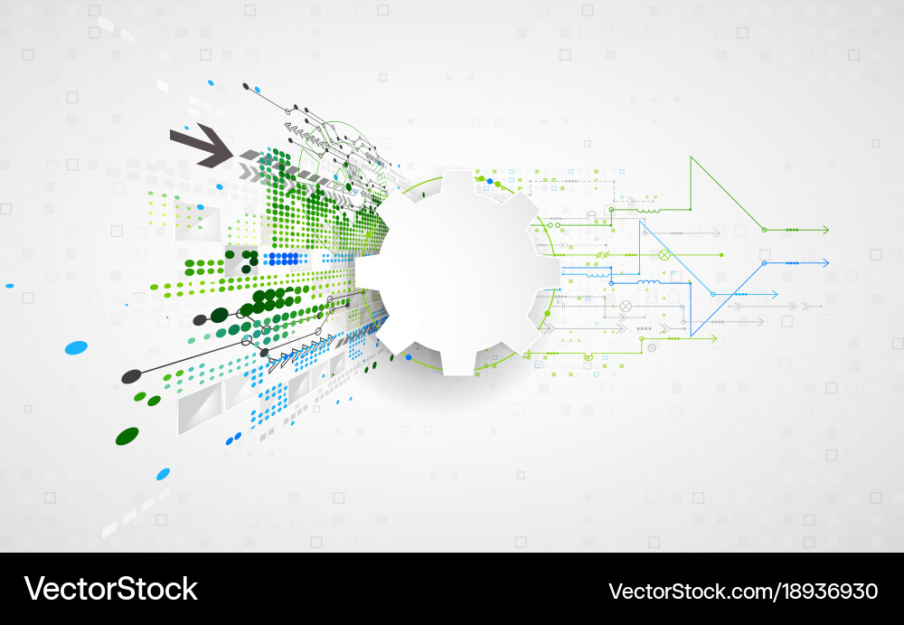 Abstract Tech Network Background vector image
