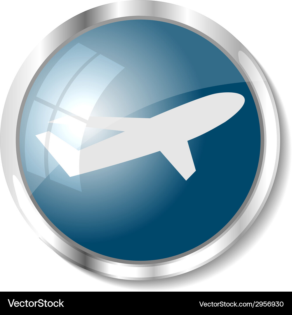 Blue web button Vector Image