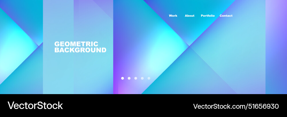 Colorful fluid gradient triangles and squares web Colorful fluid gradient triangles and squares web Vector Image