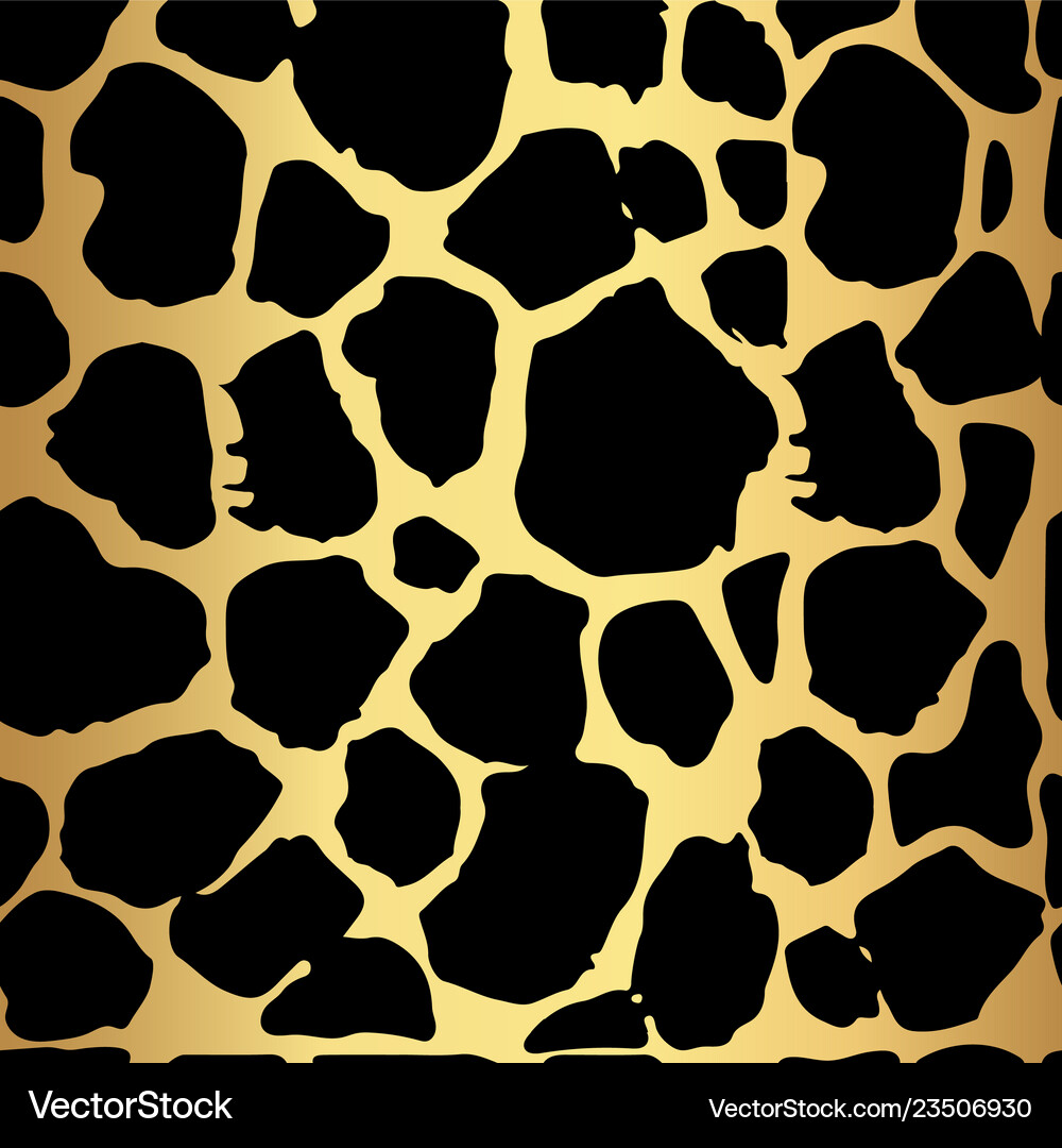 Gold Leopard Print Seamless Pattern – Royalty-Free Vector | VectorStock