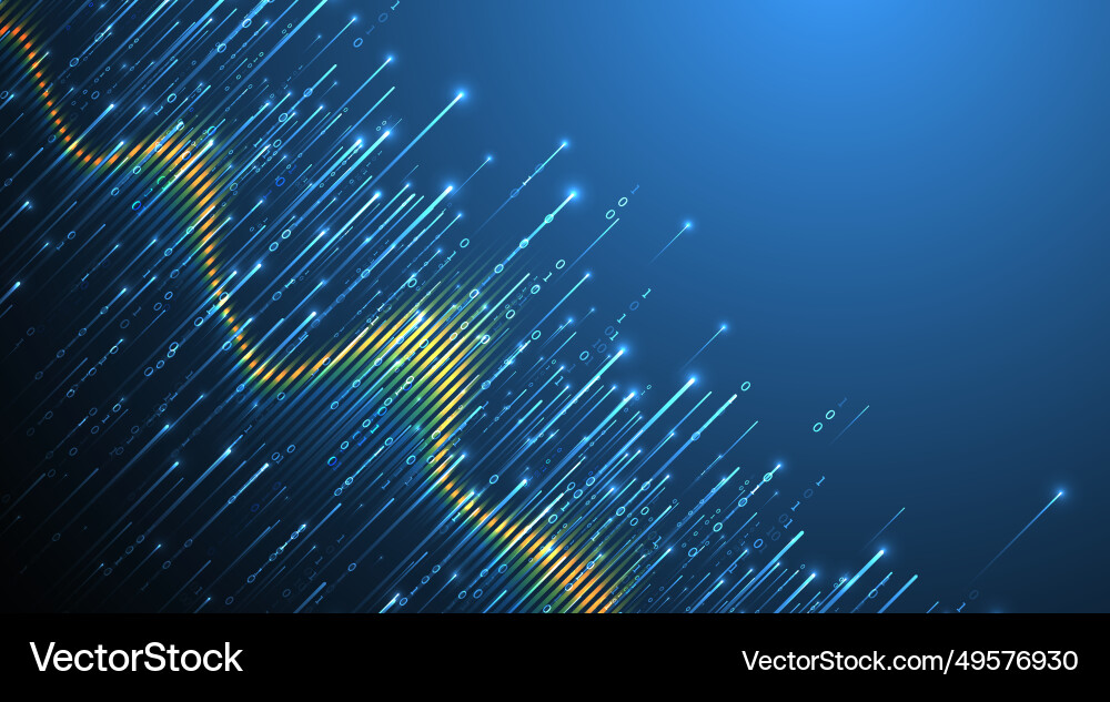 Technology background big data concept binary Technology background big data concept binary vector image
