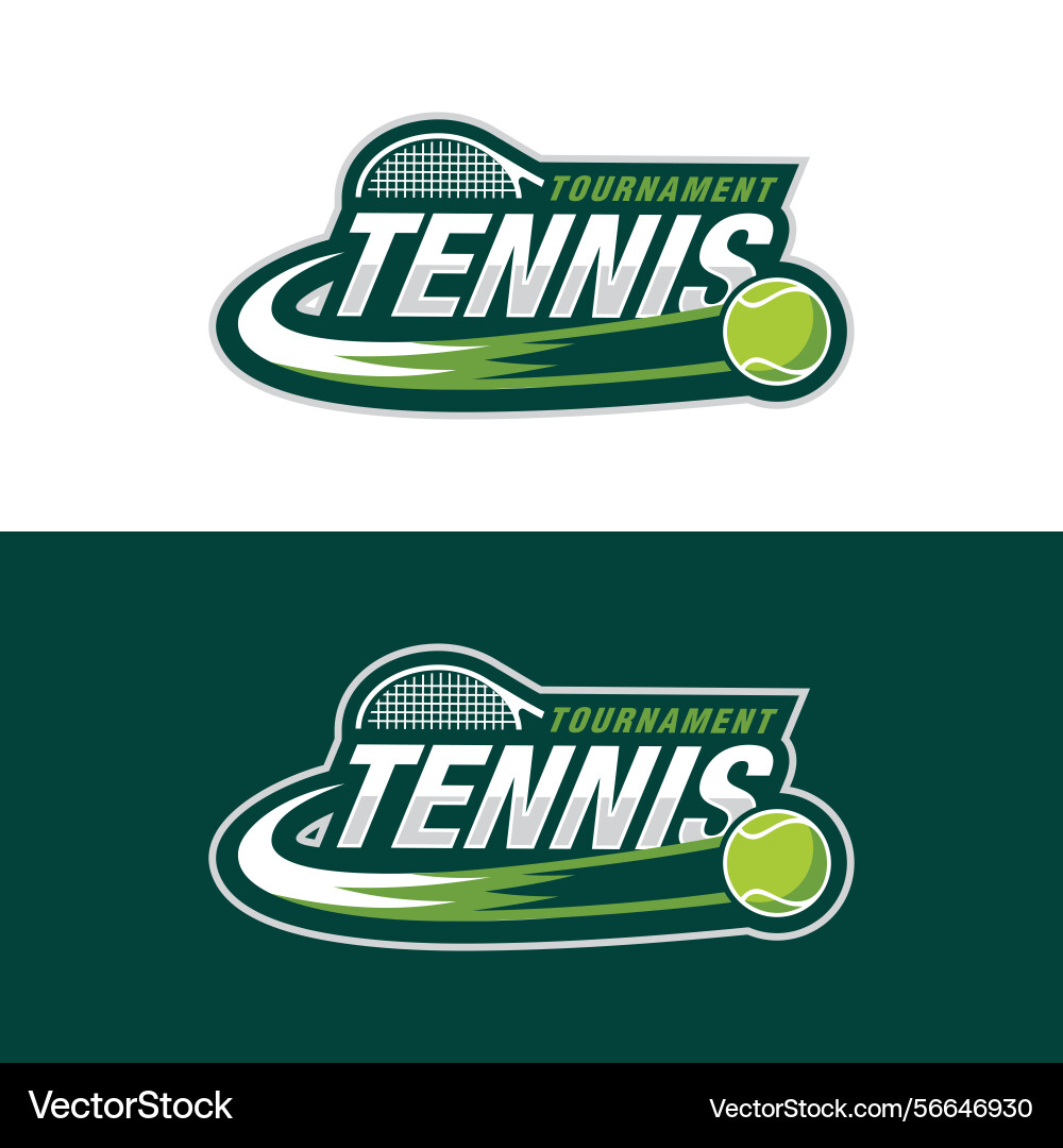 Tennis logo icon design sports badge template Tennis logo icon design sports badge template Vector Image