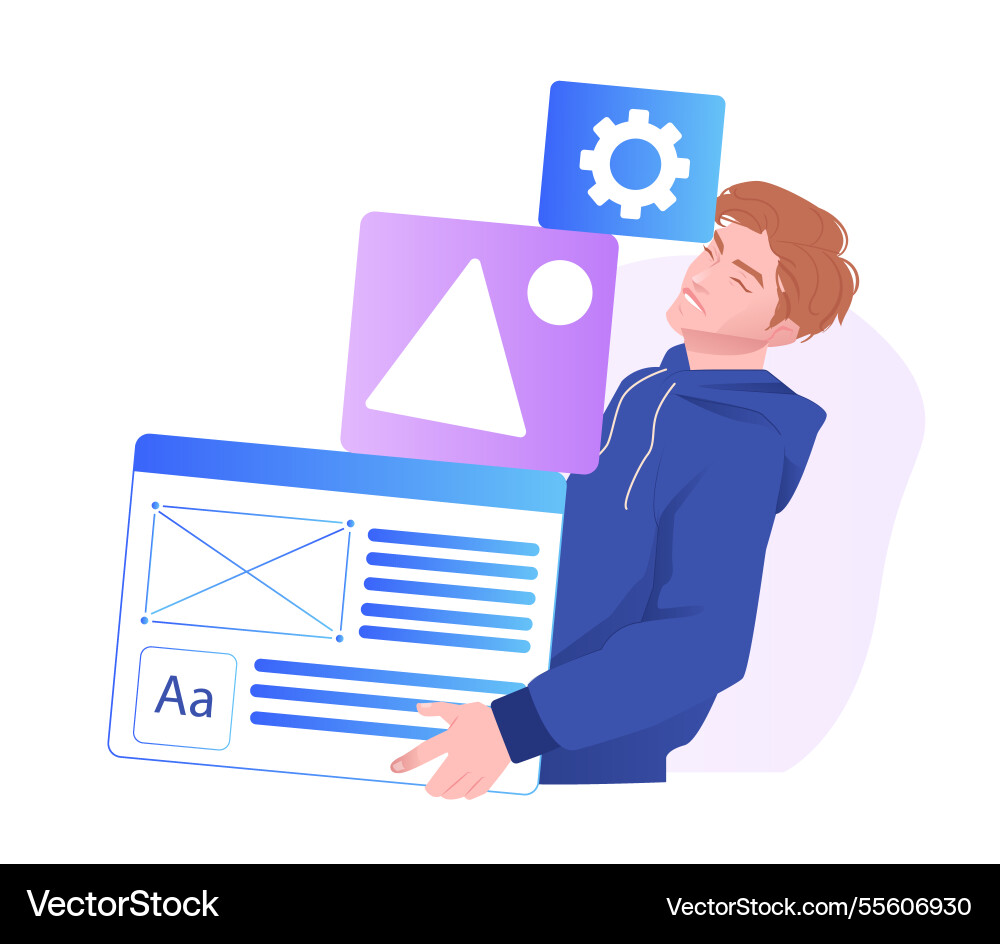 Web design concept Web design concept vector image