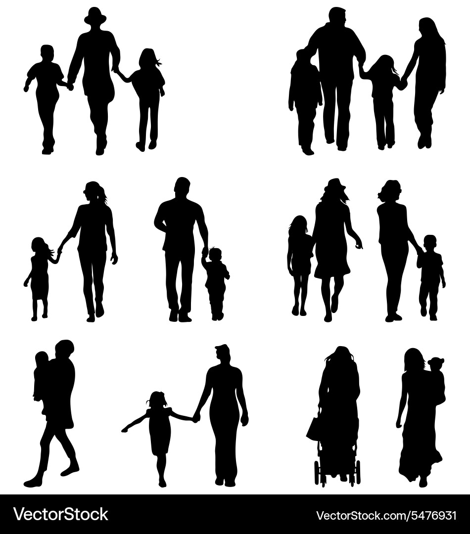 Families vector image