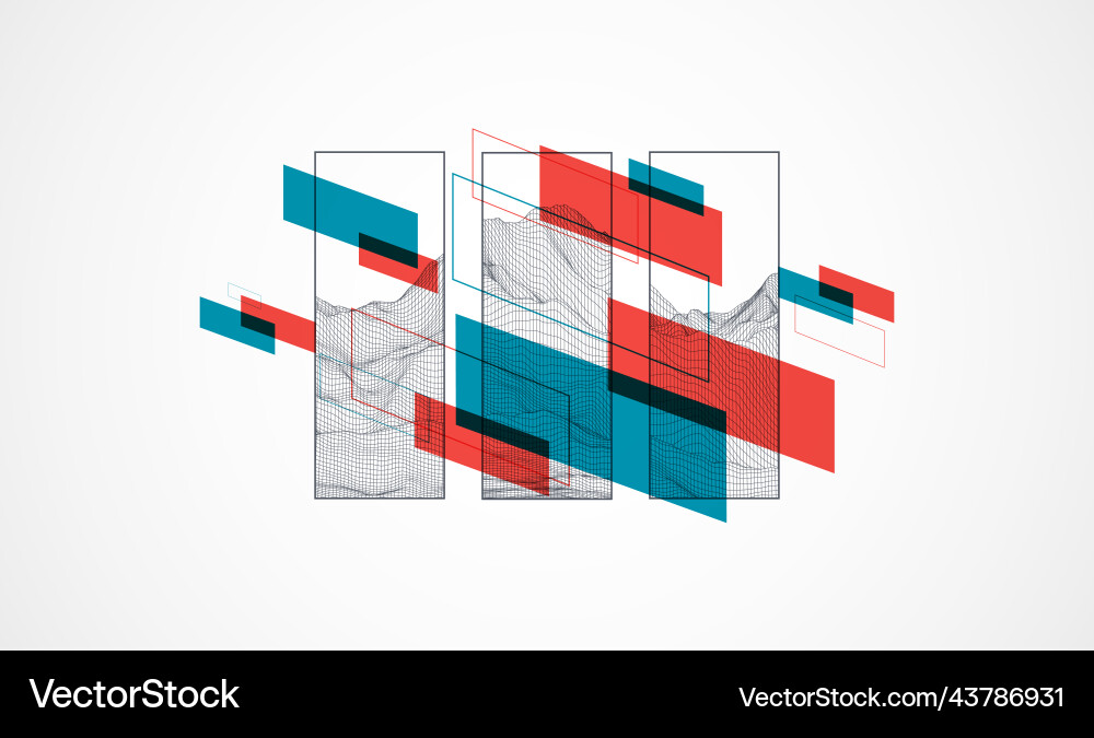 Modern Tech Abstract Background vector image