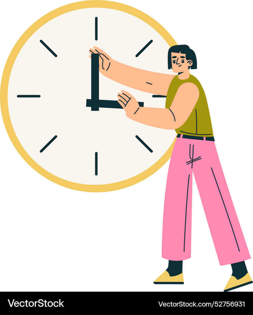 Multitasking woman character doing multiple task Multitasking woman character doing multiple task Vector Image