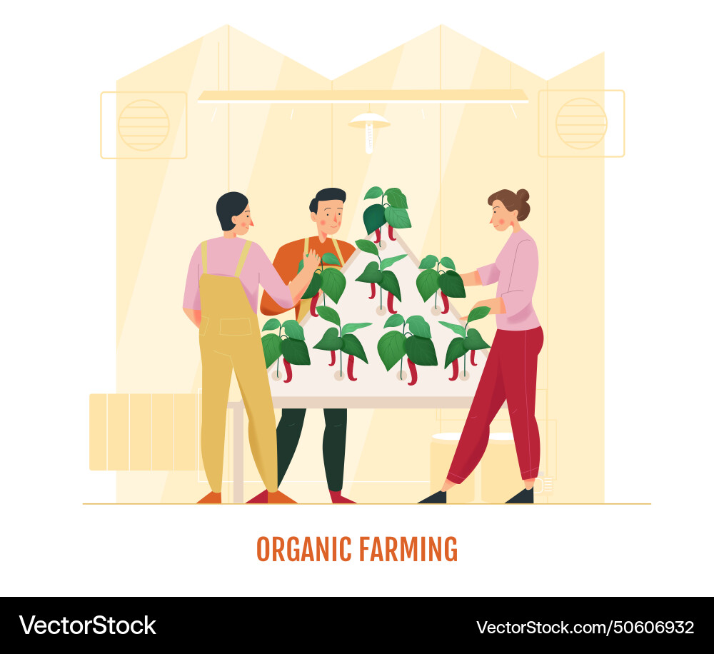 Greenhouse flat Royalty Free Vector Image - VectorStock