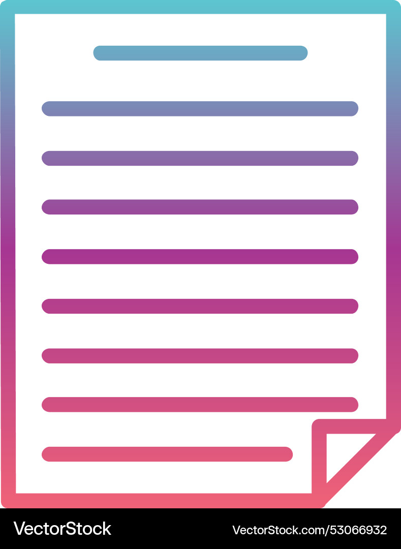 Memo line gradient design Vector Image