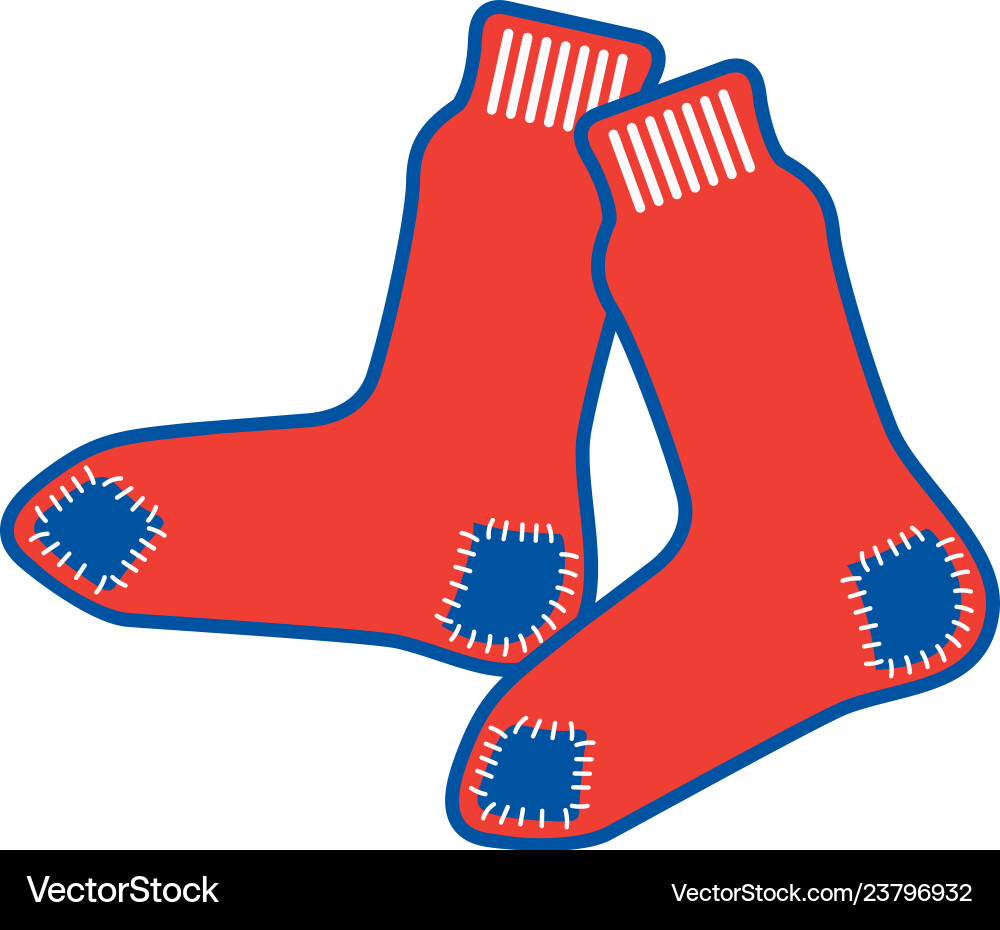 Rote Sox Mascot Vektorbild