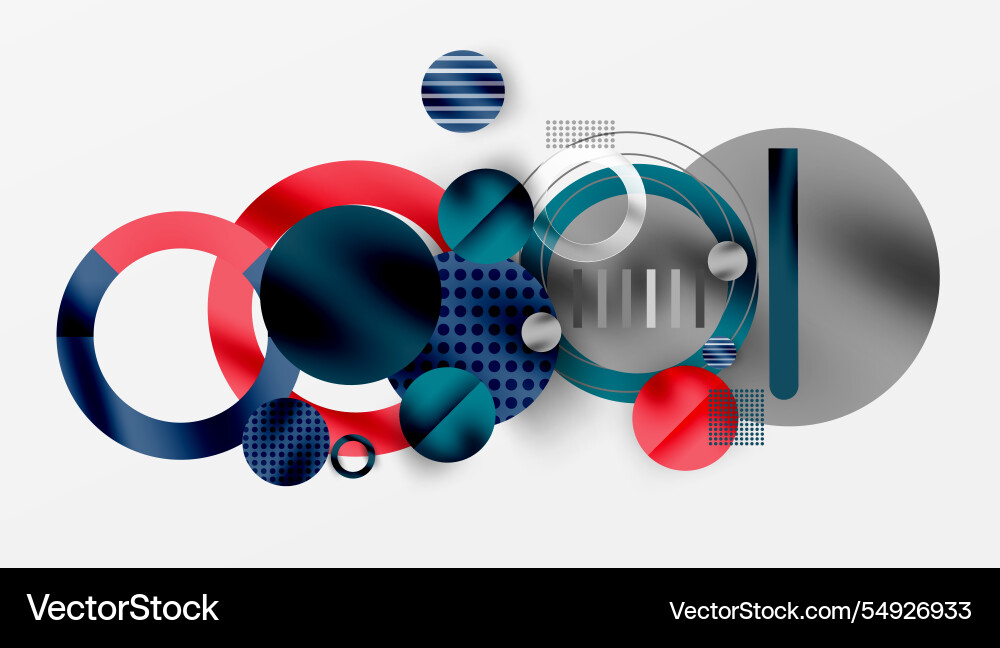 Abstract geometric background with overlapping Vector Image