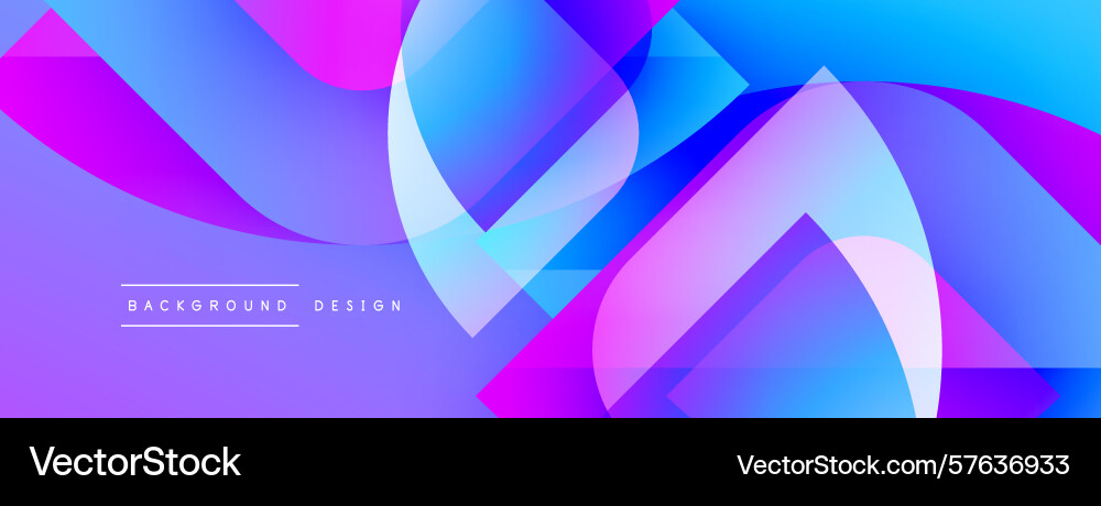 Abstract vibrant design features flowing shapes Vector Image