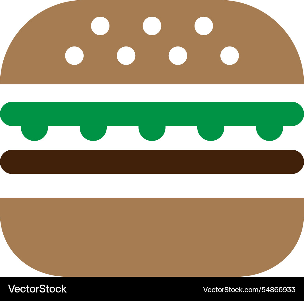 Burger Icon Logo Design Template isoliert Burger Icon Logo Design Template isoliert vektorbild
