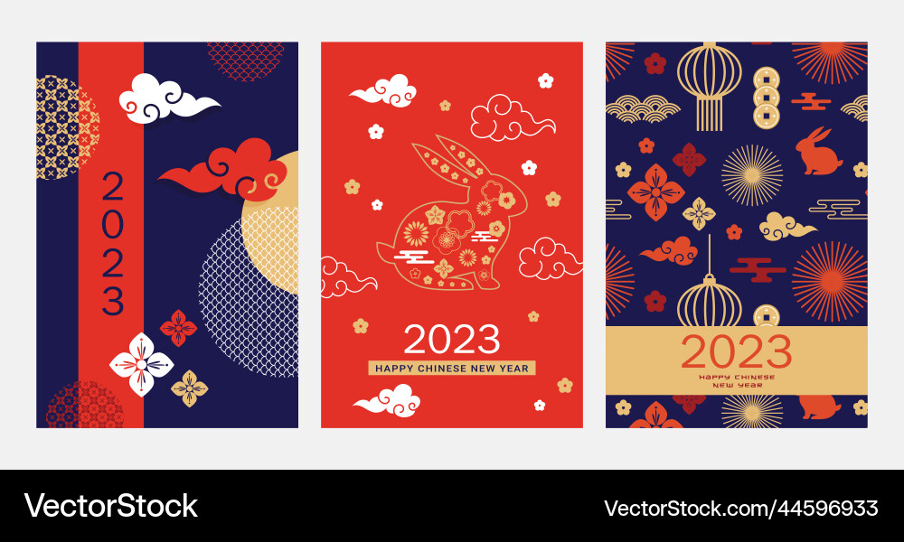 Chinesisch neues Jahr 2023 des Kaninchens Chinesisch neues Jahr 2023 des Kaninchens vektorbild