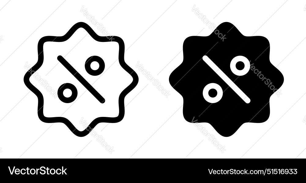 Discount icon Royalty Free Vector Image - VectorStock