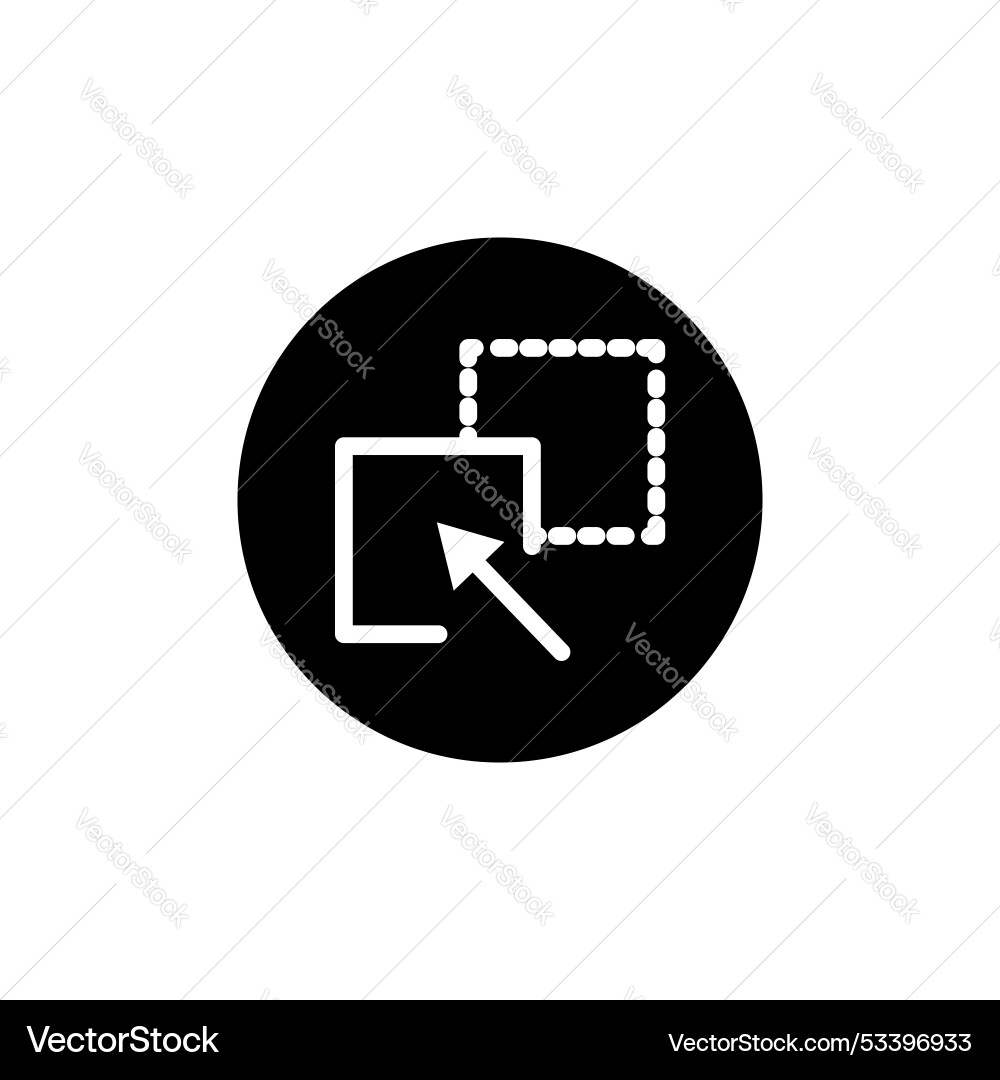 Drag and drop line icon isolated on white Drag and drop line icon isolated on white vector image