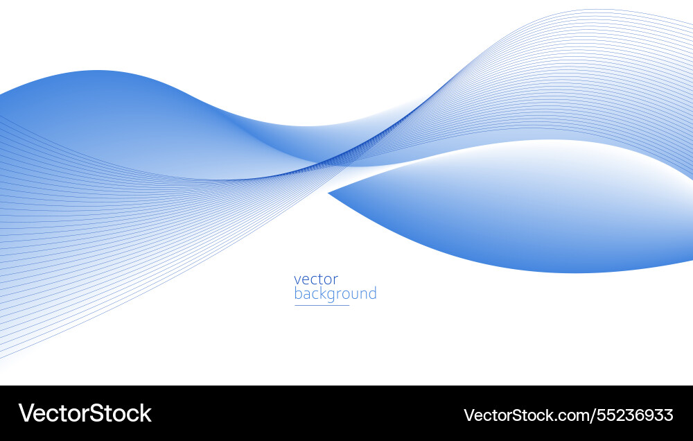 Smooth flow of wavy shape with gradient abstract Smooth flow of wavy shape with gradient abstract vector image