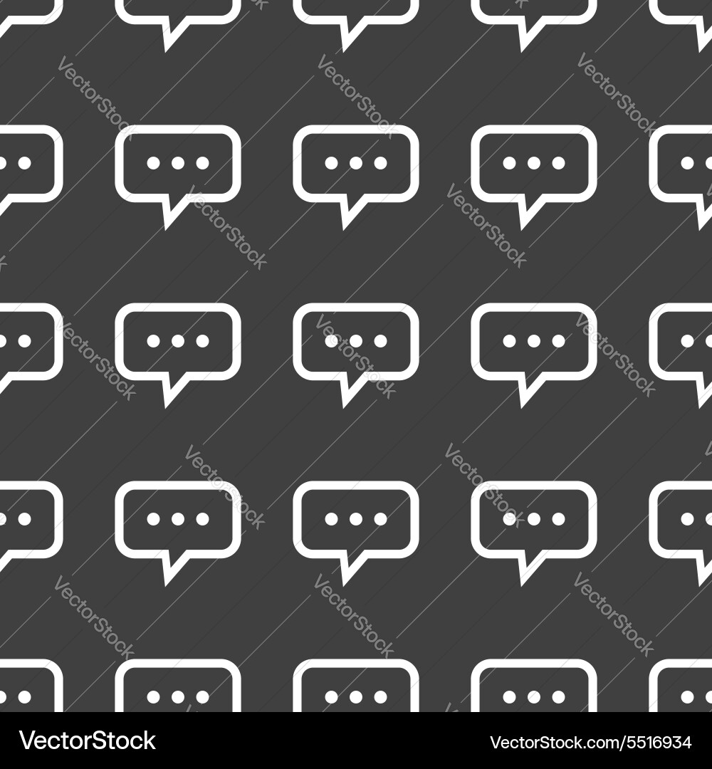 Straight black typing message pattern vector image
