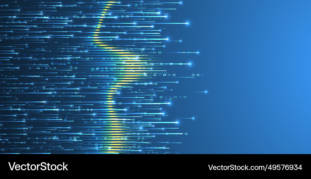 Technology background big data concept binary Vector Image