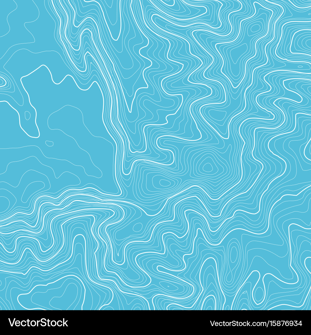 Topographic map background with space for copy Vector Image