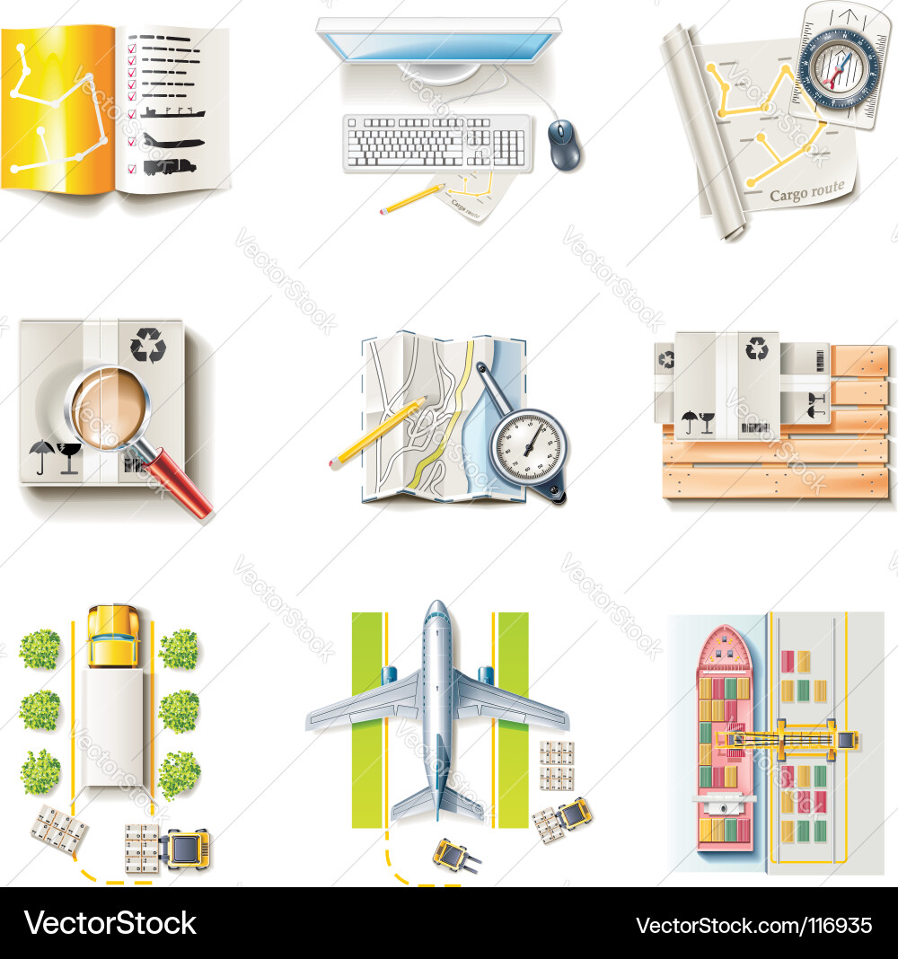 Shipping container truck Vector Images & Graphics for Commercial Use ...