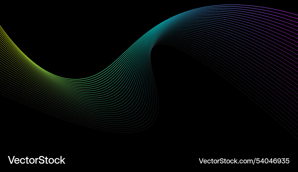 Colorful wave pattern design with smooth lines Colorful wave pattern design with smooth lines vector image