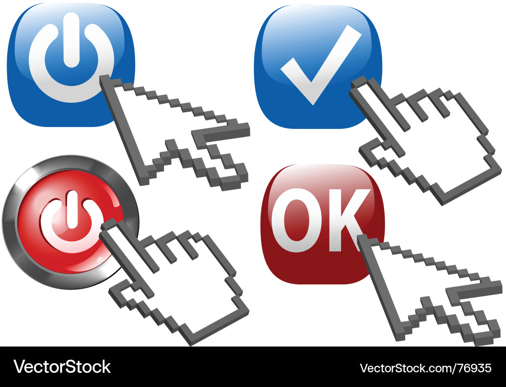 Cursor Icons vector image