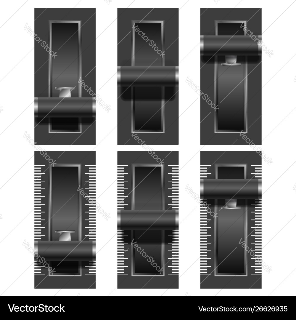 Switch button set Vector Image
