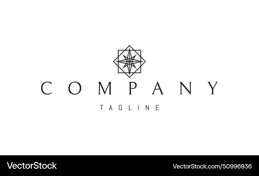 A logo with an abstract image A logo with an abstract image vector image