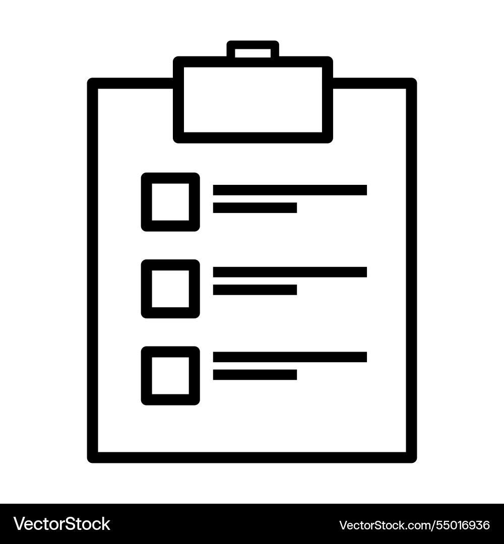 Clipboard with check mark icon isolated vector image