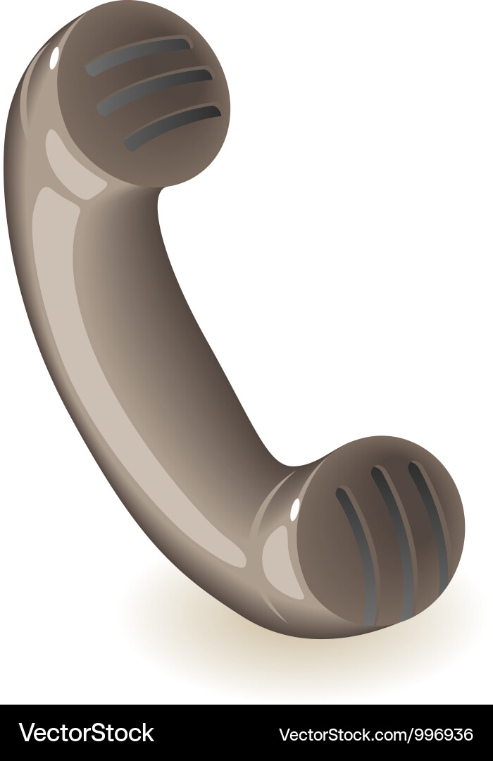Retro handset Vector Image