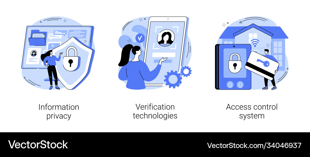 Digital Security Concepts vector image