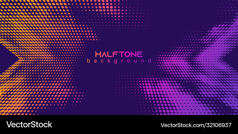 Halftone Gradient Abstract Background vector image