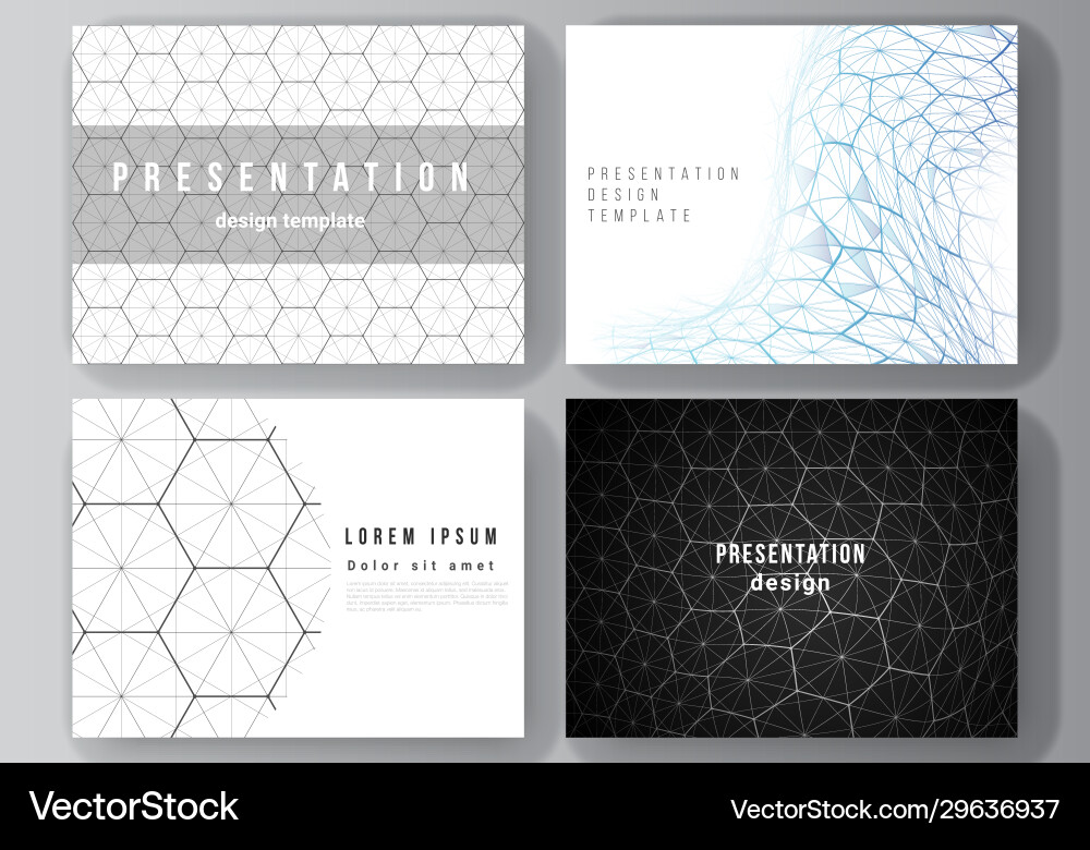 Layout presentation slides design Layout presentation slides design vector image