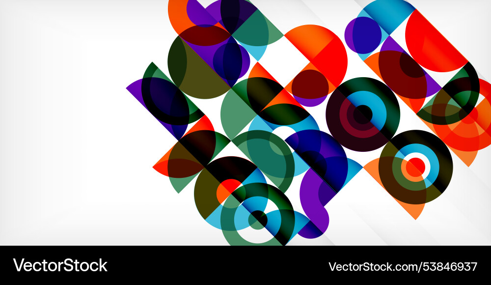 Minimal geometric abstract background circle Vector Image