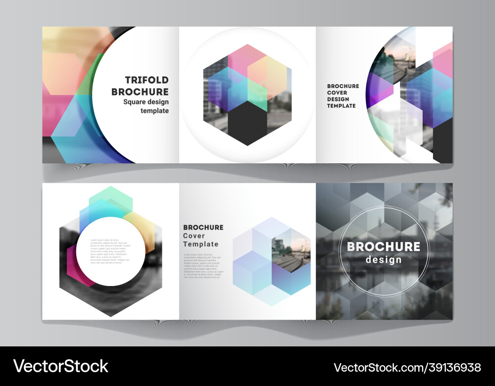 Layout of square format covers design Layout of square format covers design vector image