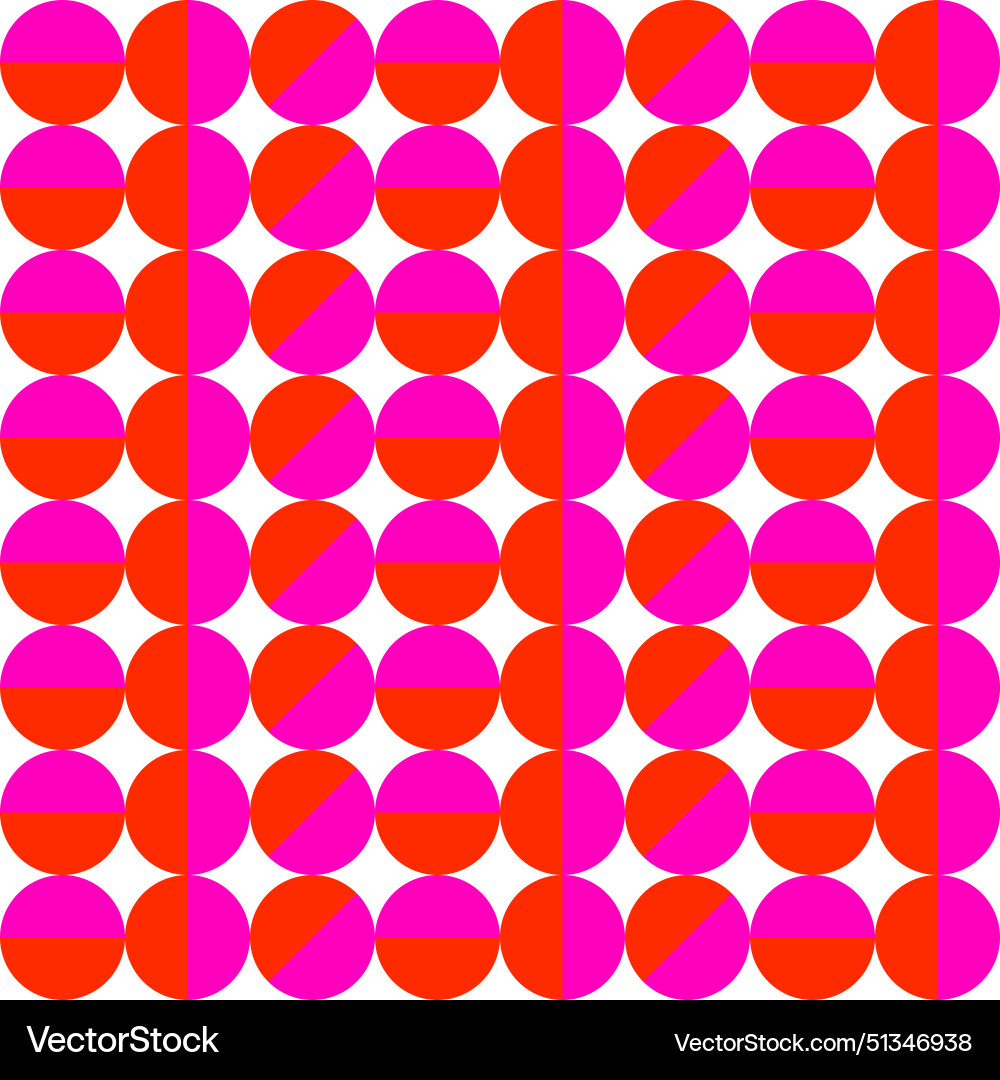 Pink red circles design pattern texture Vector Image