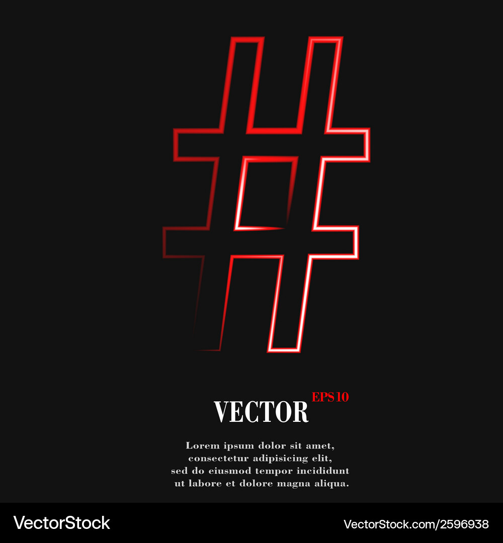 Sharp flat modern web button and space for your Vector Image