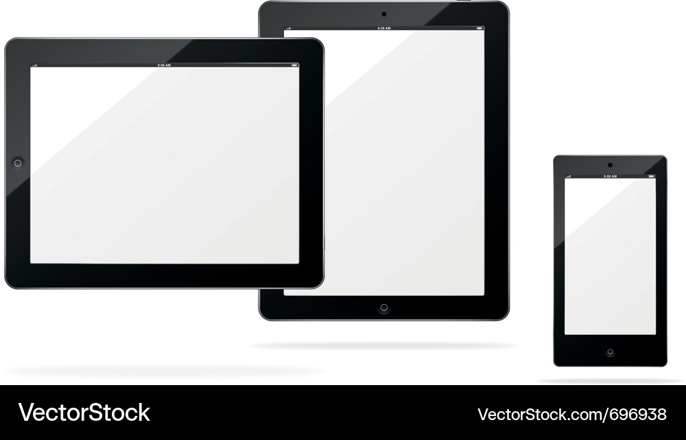 Tablet Computer Display Vector Image