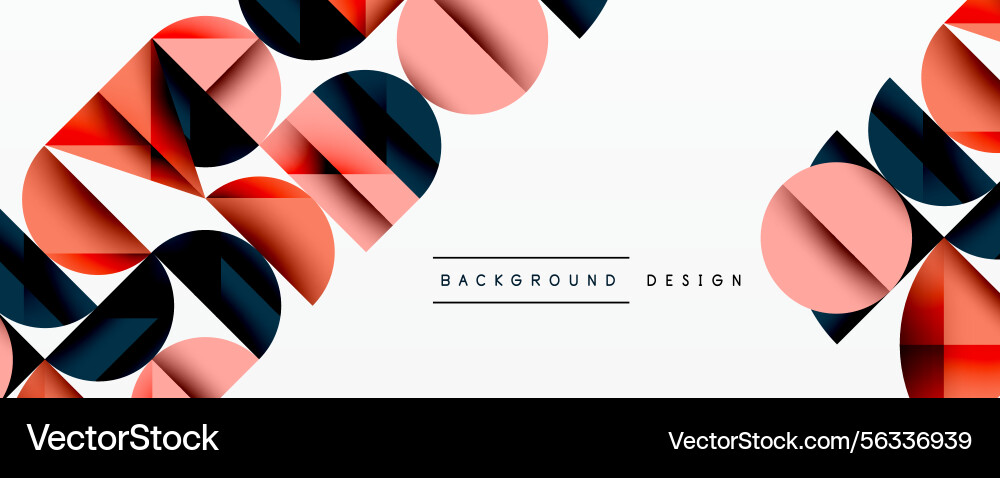 Abstract geometric pattern features overlapping Abstract geometric pattern features overlapping vector image