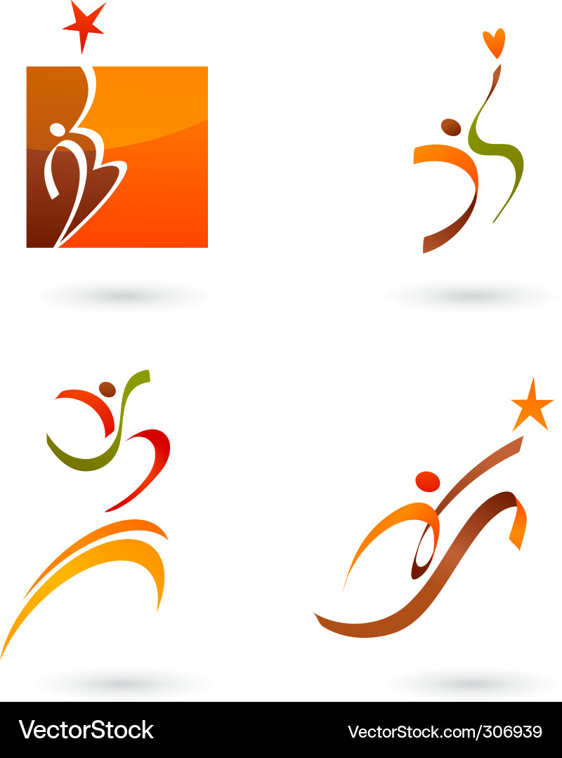 Abstract Swirls and Curves vector image