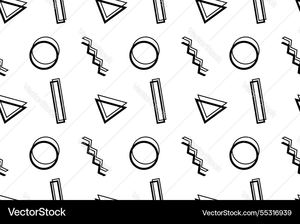 Seamless geometric pattern with abstract shapes Seamless geometric pattern with abstract shapes vector image