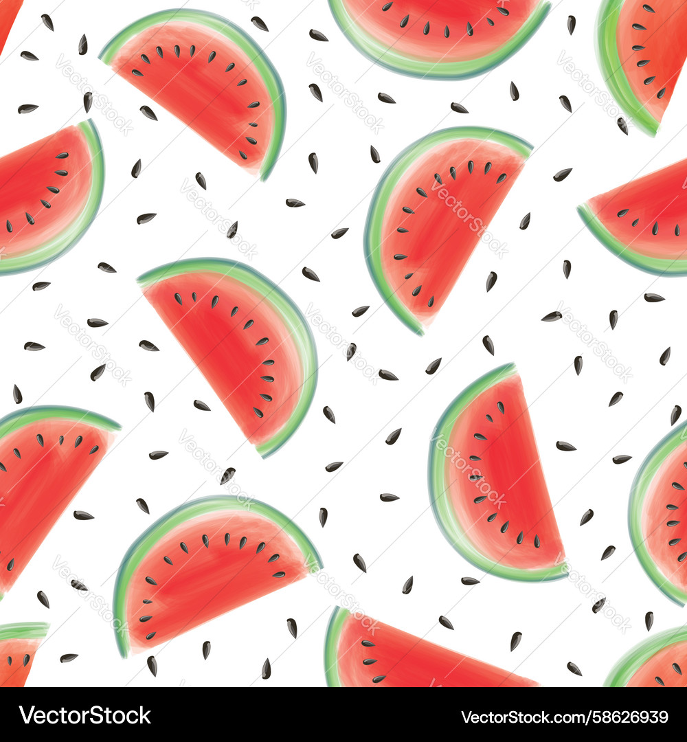 Seamless pattern with sliced pulp of fruit Vector Image