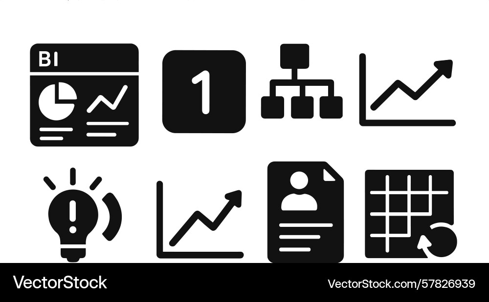 Set of web icons representing business Set of web icons representing business vector image